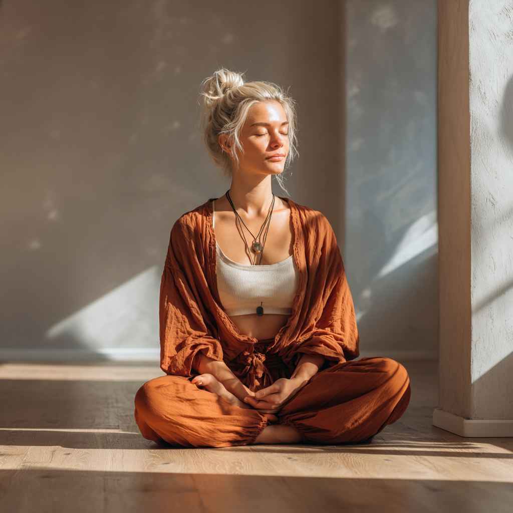 Joga inštruktor v prírode